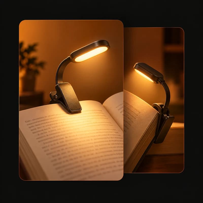 Illustrative example: reading lamp in vertical cards